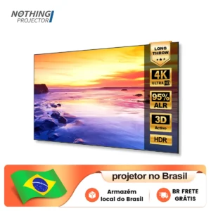 NothingProjector Long Throw ALR Fixed Frame Projector Screen 100/120" 4K/8K For LT Zoom Projectors Home Cinema/Meeting/Gaming