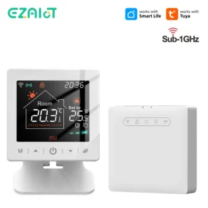 Tuya Smart WiFi Thermostat Heating Water/Gas Boiler Wireless Temperature Controller USB/Battery Powered with Alexa Google Home