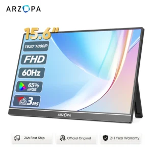 ARZOPA 15.6 inch Portable Monitor FHD 1080P