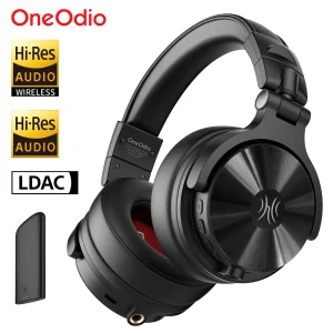 Oneodio Studio Max 1/2 Bluetooth 6.0 Headphones Wireless DJ Headset 9ms Ultra Low Latency Studio Monitor Headphones Hi-Res LDAC